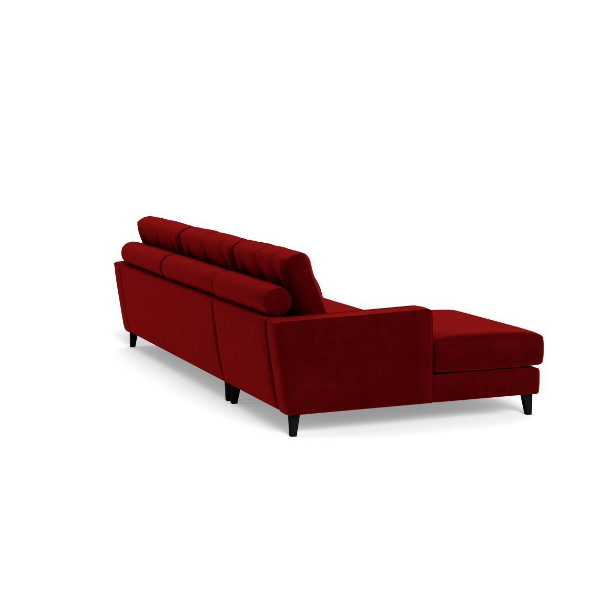 Heal's Mistral Left Hand Facing Corner Sofa Smart Luxe Velvet Mulberry Natural Feet - Heal's UK Furniture – image 4