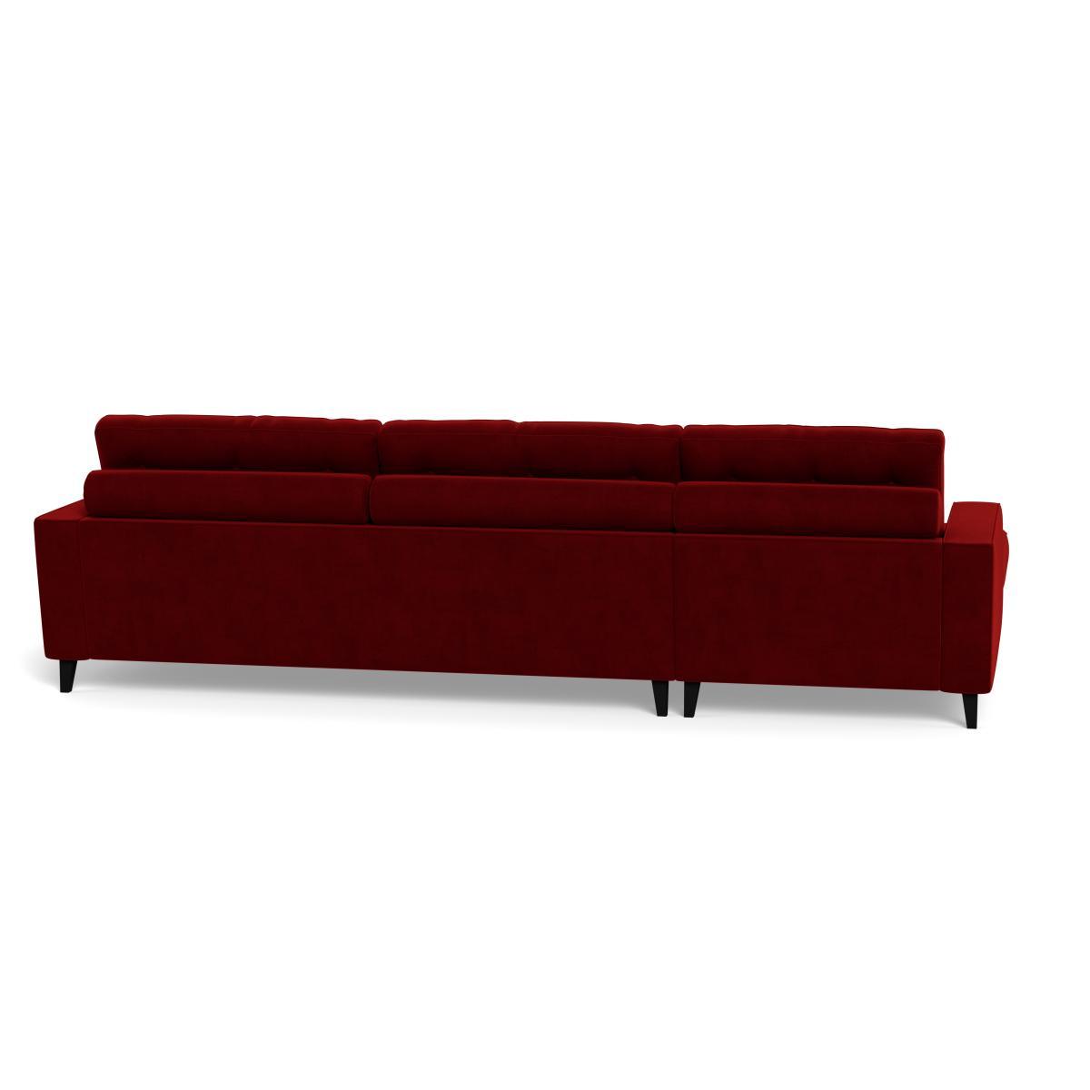 Heal's Mistral Left Hand Facing Corner Sofa Smart Luxe Velvet Mulberry Natural Feet - Heal's UK Furniture – image 5