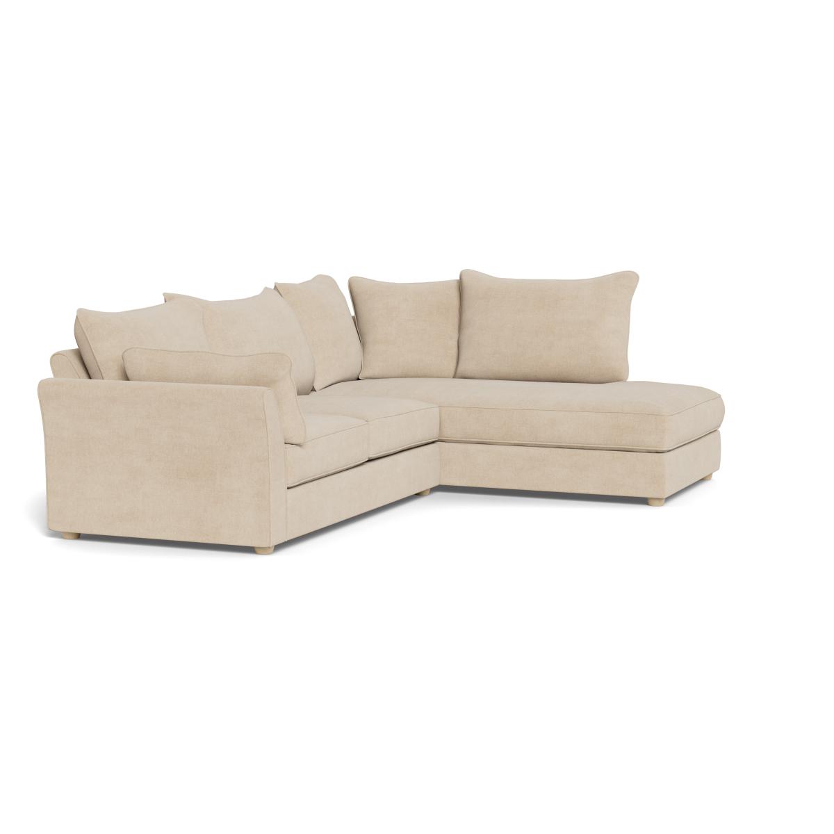 Heal's Tailor Medium Right Hand Facing Corner Sofa Brushed Cotton Oat Natural Ash Feet - Heal's UK Furniture – image 2