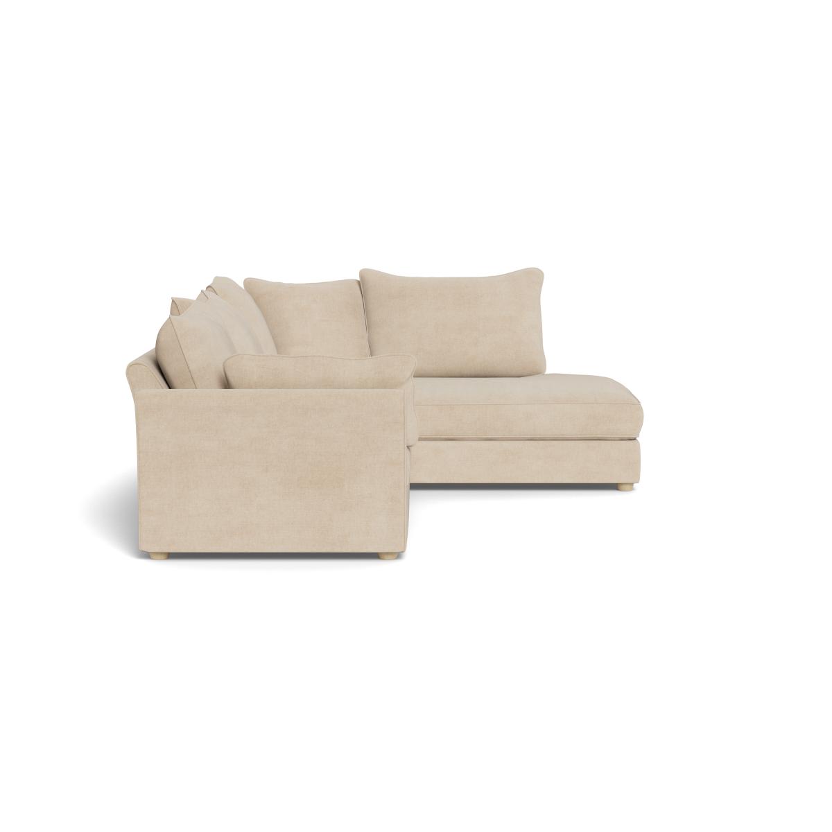 Heal's Tailor Medium Right Hand Facing Corner Sofa Brushed Cotton Oat Natural Ash Feet - Heal's UK Furniture – image 3