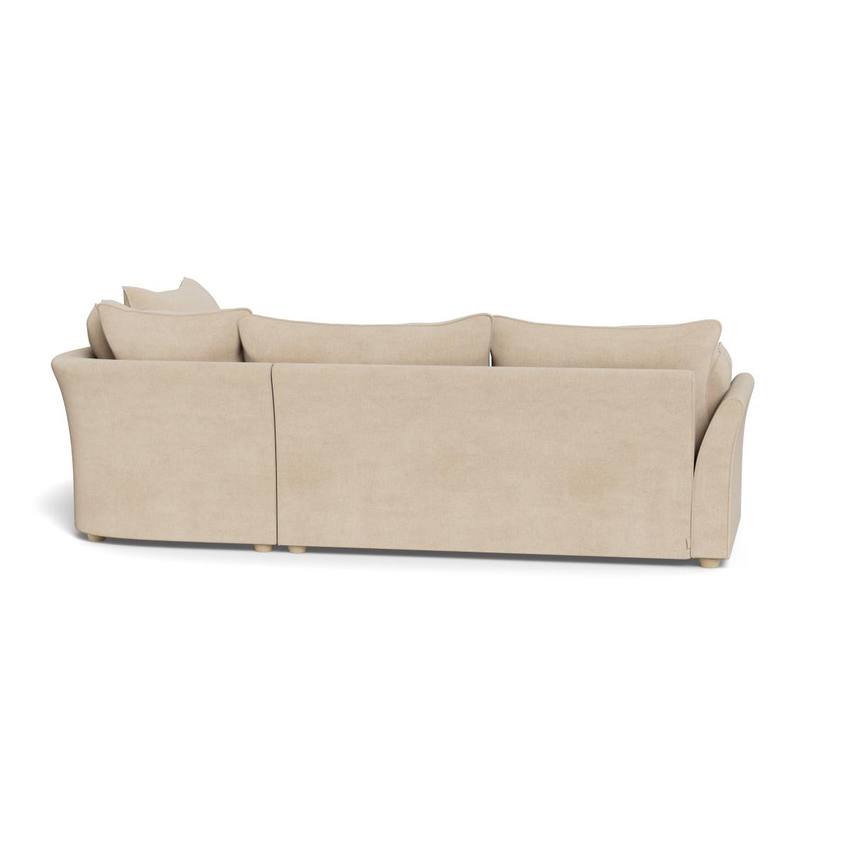 Heal's Tailor Medium Right Hand Facing Corner Sofa Brushed Cotton Oat Natural Ash Feet - Heal's UK Furniture – image 5