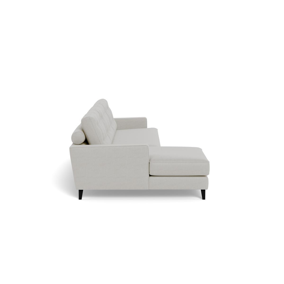 Heal's Mistral Left Hand Corner Sofa Capelo LinenCotton Sea Salt Black Feet - Heal's UK Furniture – image 3
