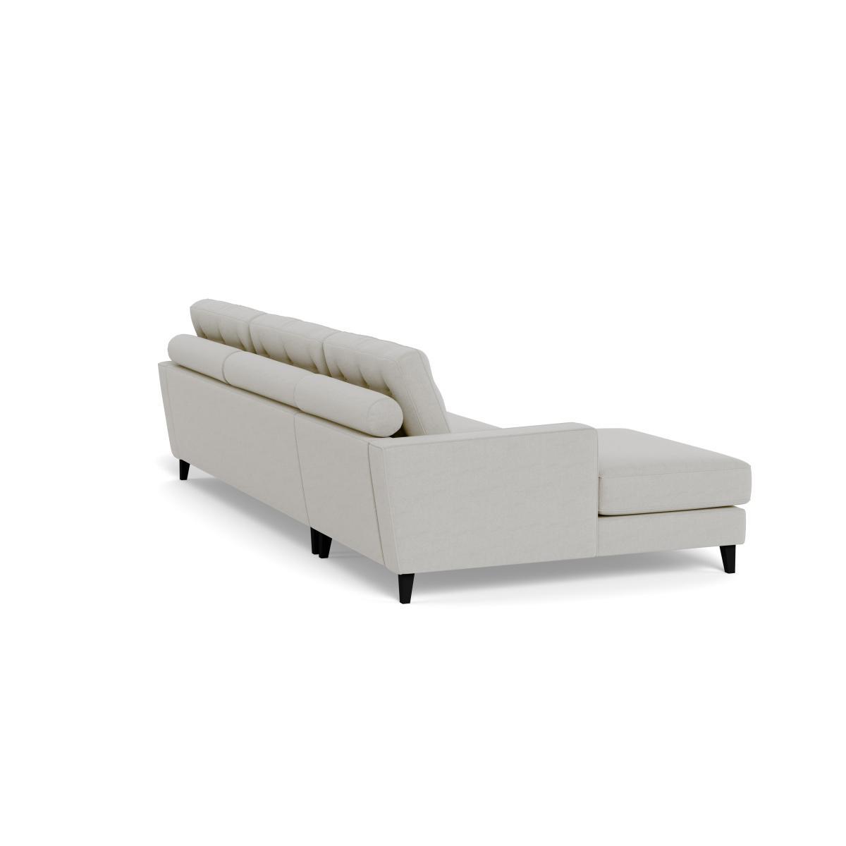 Heal's Mistral Left Hand Corner Sofa Capelo LinenCotton Sea Salt Black Feet - Heal's UK Furniture – image 4