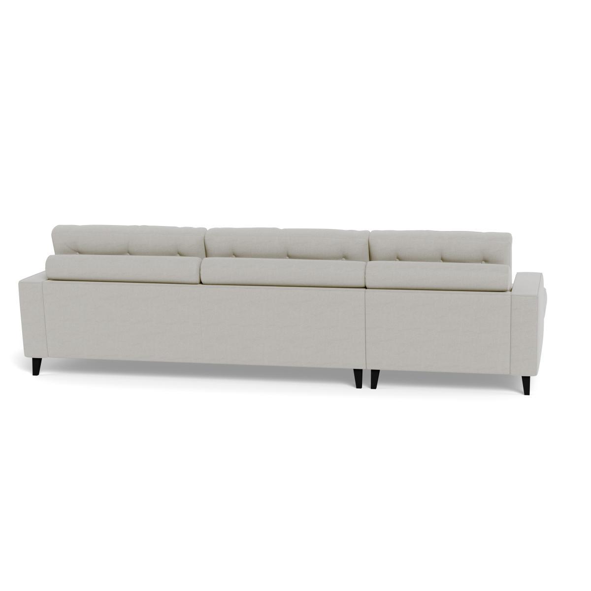 Heal's Mistral Left Hand Corner Sofa Capelo LinenCotton Sea Salt Black Feet - Heal's UK Furniture – image 5