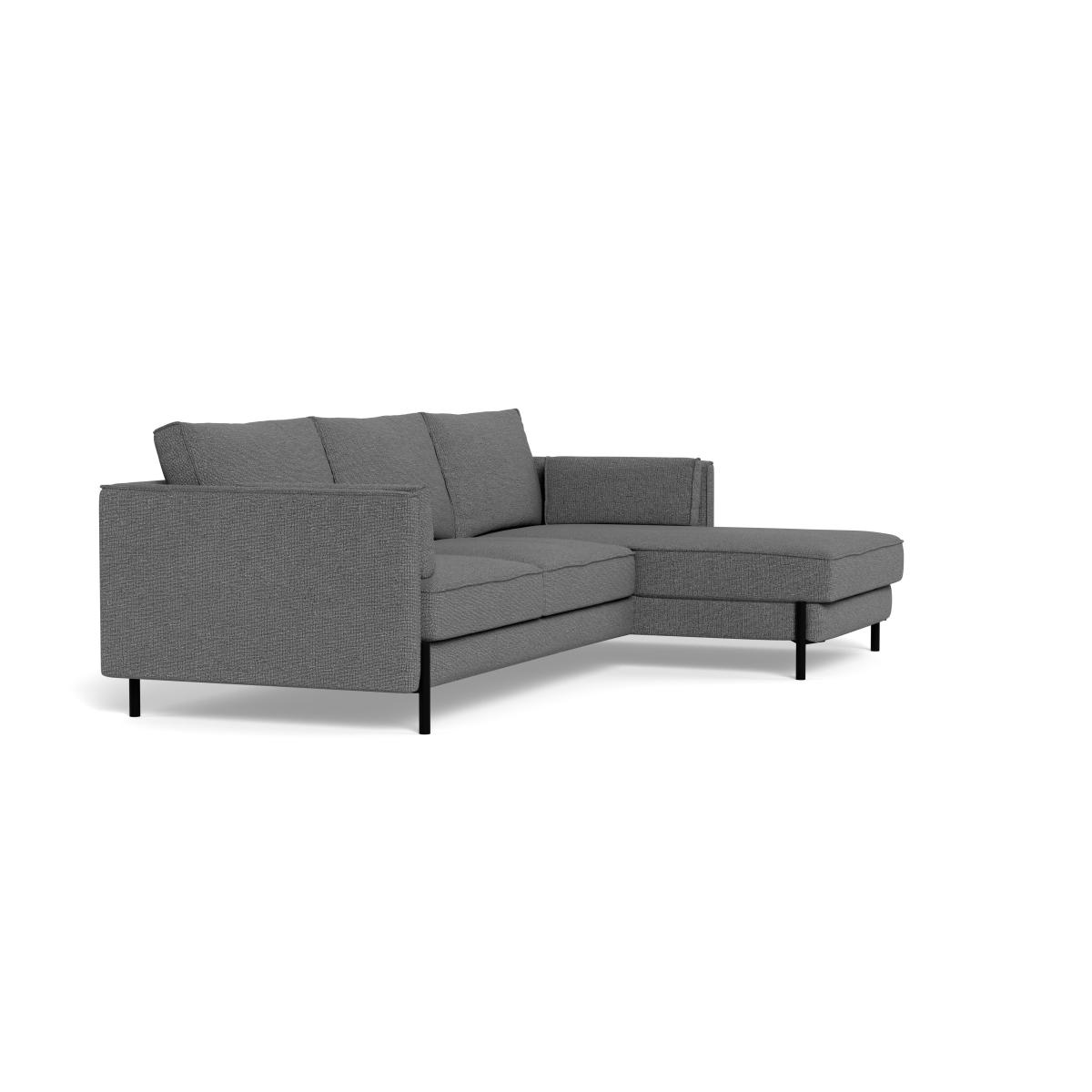 Heal's Tortona Right Hand Facing 4 Seater Corner Chaise Tejo Recycled Noir Black Feet – image 2