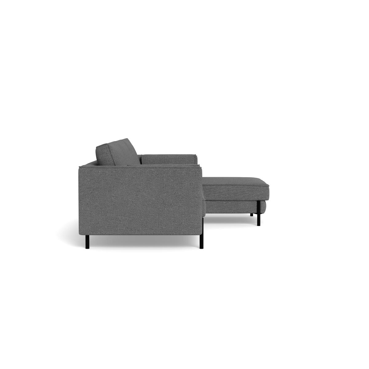 Heal's Tortona Right Hand Facing 4 Seater Corner Chaise Tejo Recycled Noir Black Feet – image 3