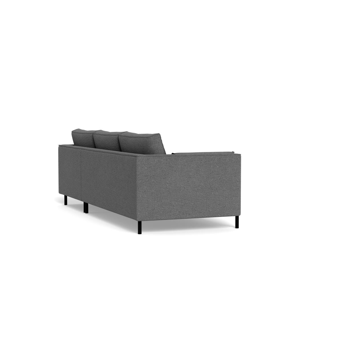 Heal's Tortona Right Hand Facing 4 Seater Corner Chaise Tejo Recycled Noir Black Feet – image 4