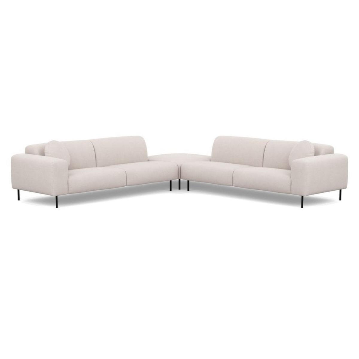 Heal's Luna Large Corner Sofa Siena Cotton Clay Black Feet - Heal's UK Furniture – image 2