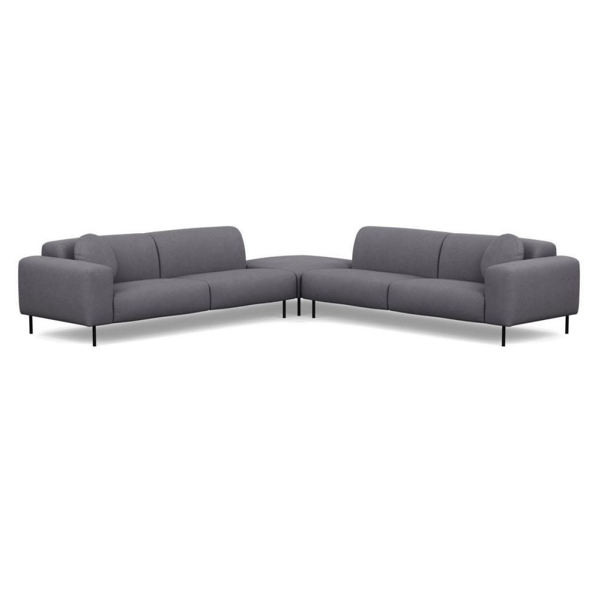 Heal's Luna Large Corner Sofa Siena Cotton Clay Black Feet - Heal's UK Furniture – image 11