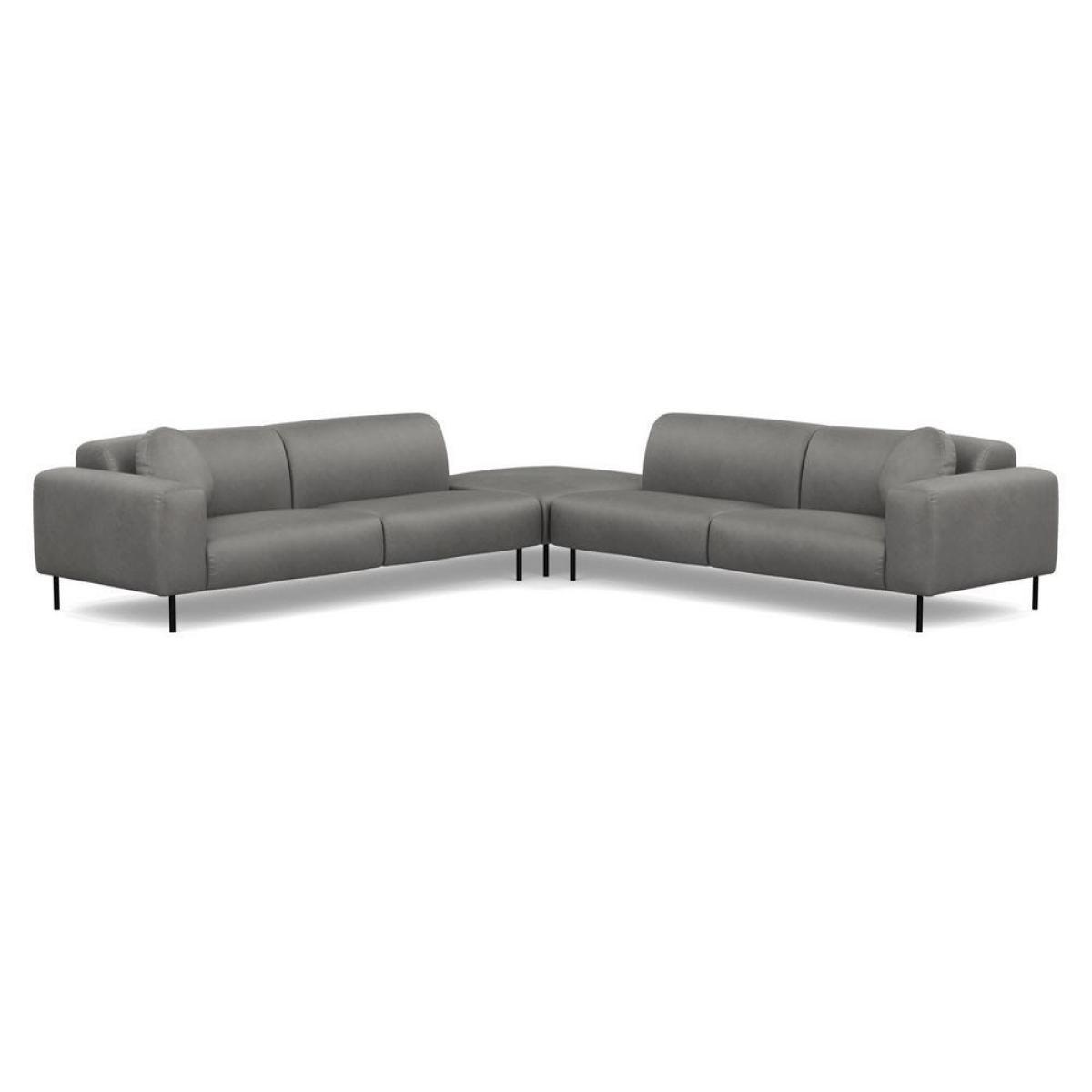 Heal's Luna Large Corner Sofa Siena Cotton Clay Black Feet - Heal's UK Furniture – image 12