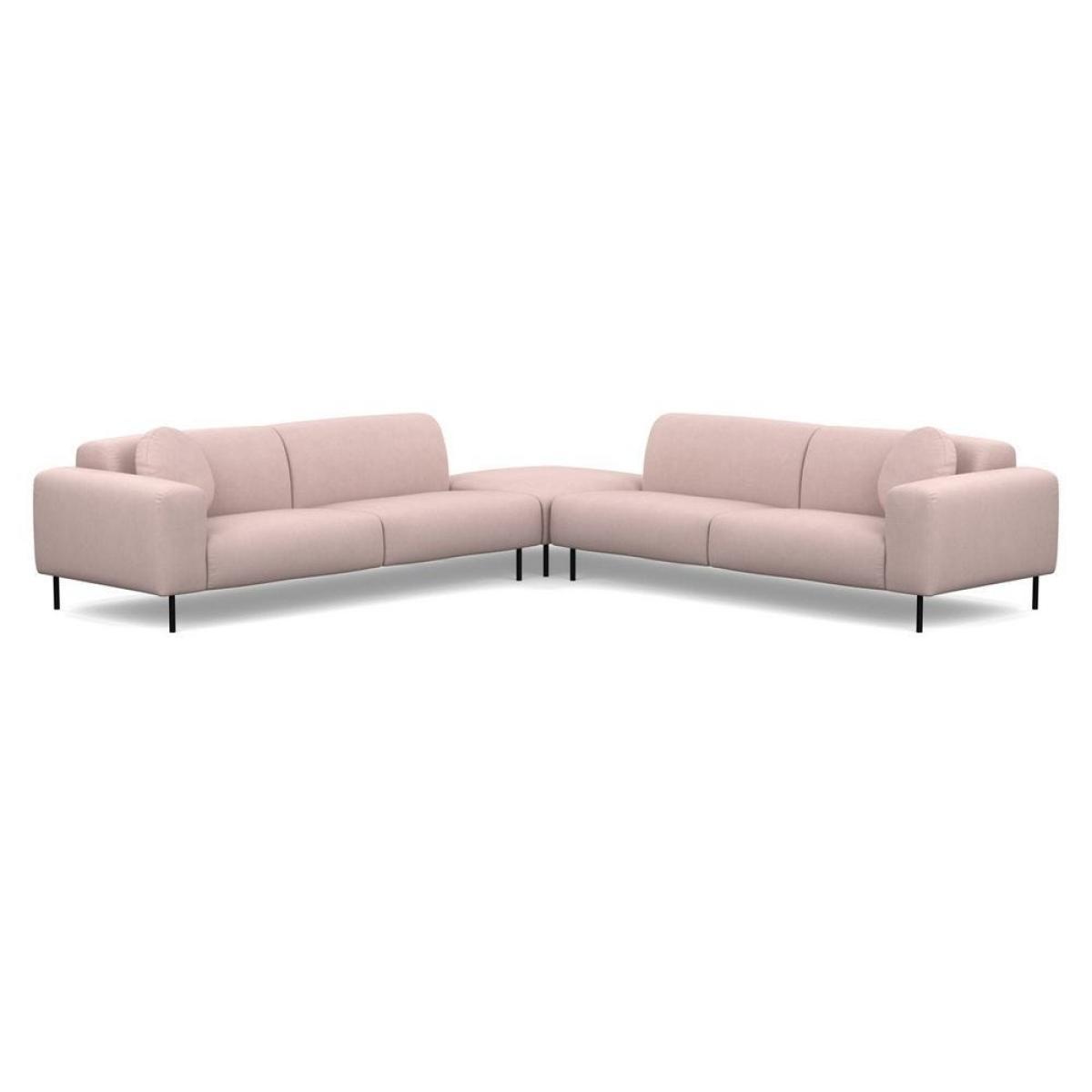 Heal's Luna Large Corner Sofa Siena Cotton Clay Black Feet - Heal's UK Furniture – image 13