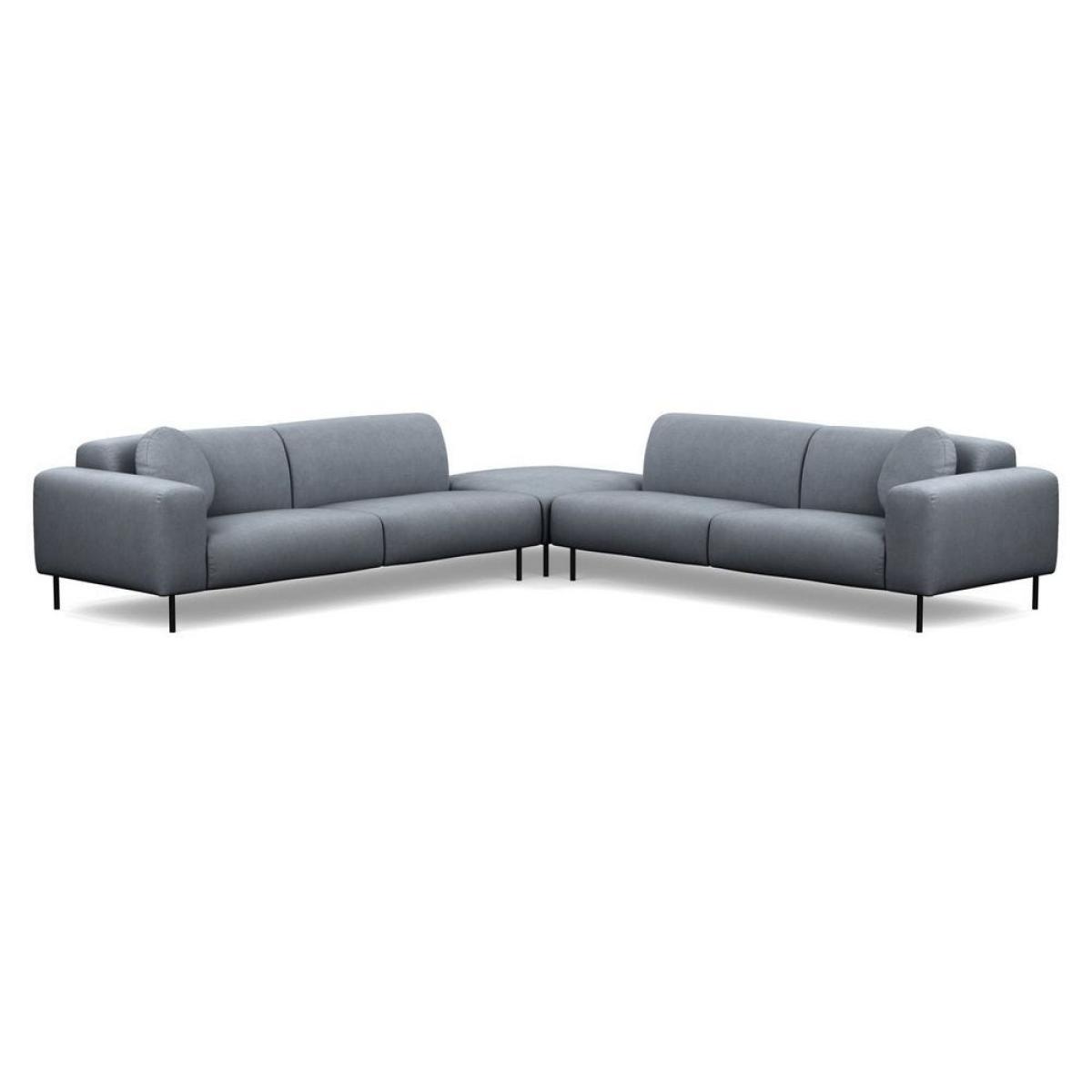 Heal's Luna Large Corner Sofa Siena Cotton Clay Black Feet - Heal's UK Furniture – image 16