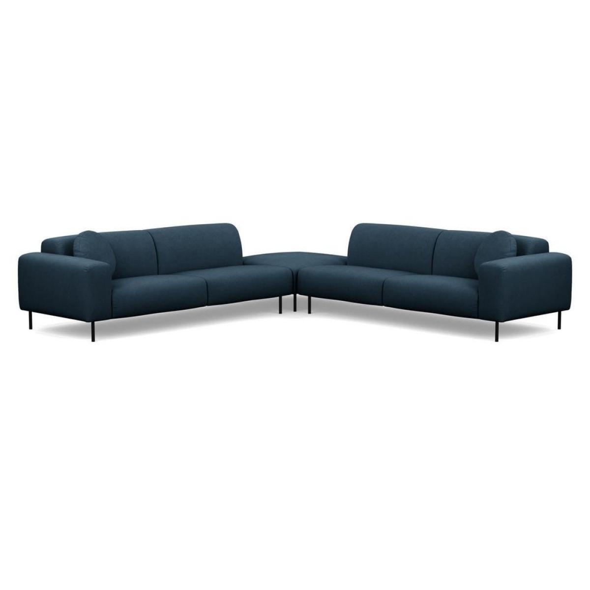 Heal's Luna Large Corner Sofa Siena Cotton Clay Black Feet - Heal's UK Furniture – image 3
