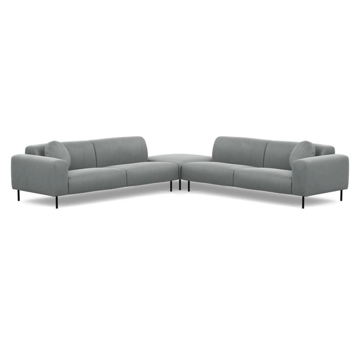 Heal's Luna Large Corner Sofa Siena Cotton Clay Black Feet - Heal's UK Furniture – image 4
