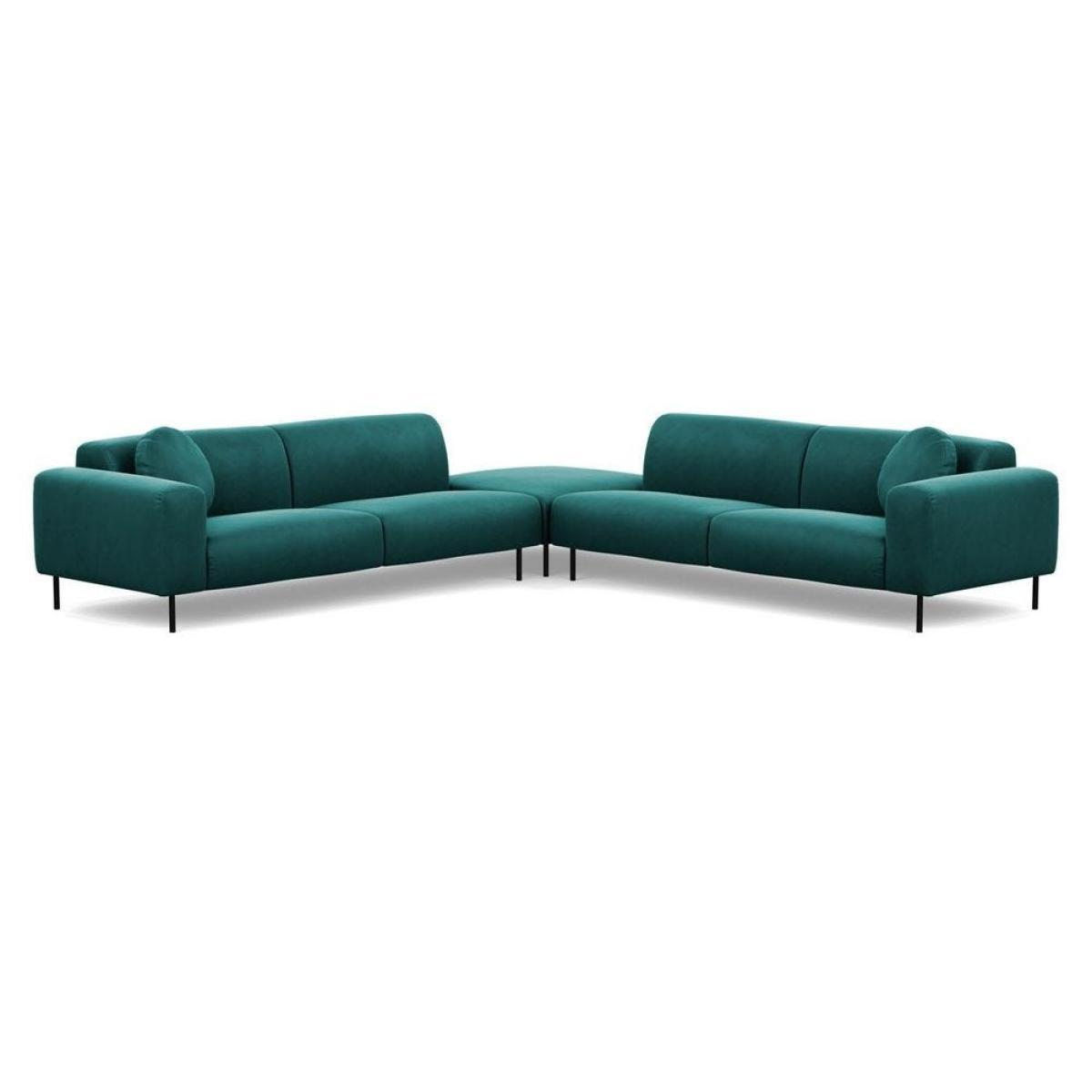 Heal's Luna Large Corner Sofa Siena Cotton Clay Black Feet - Heal's UK Furniture – image 5