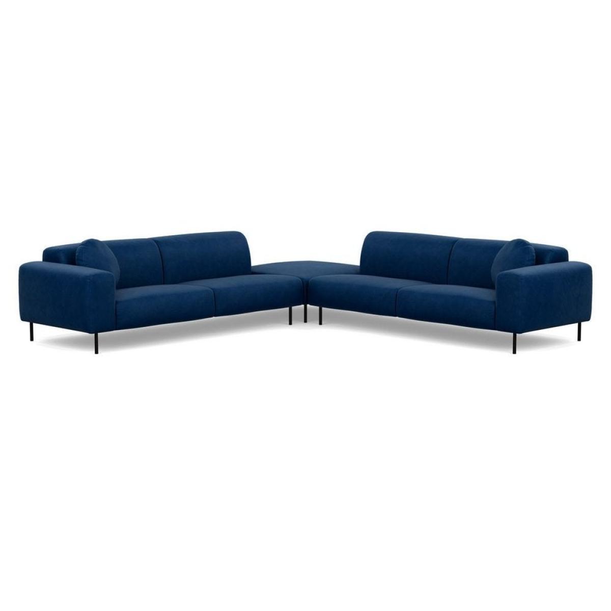 Heal's Luna Large Corner Sofa Siena Cotton Clay Black Feet - Heal's UK Furniture – image 9