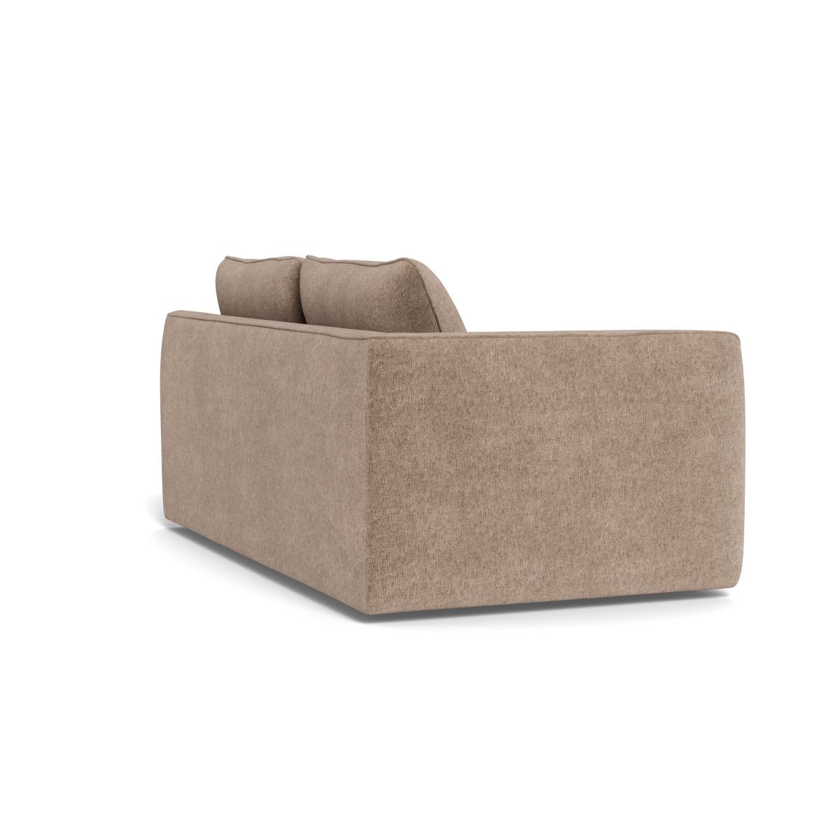 Heal's Morven Left Hand Facing 3 Seater Unit Boucle Velvet Rocky Black Feet – image 4