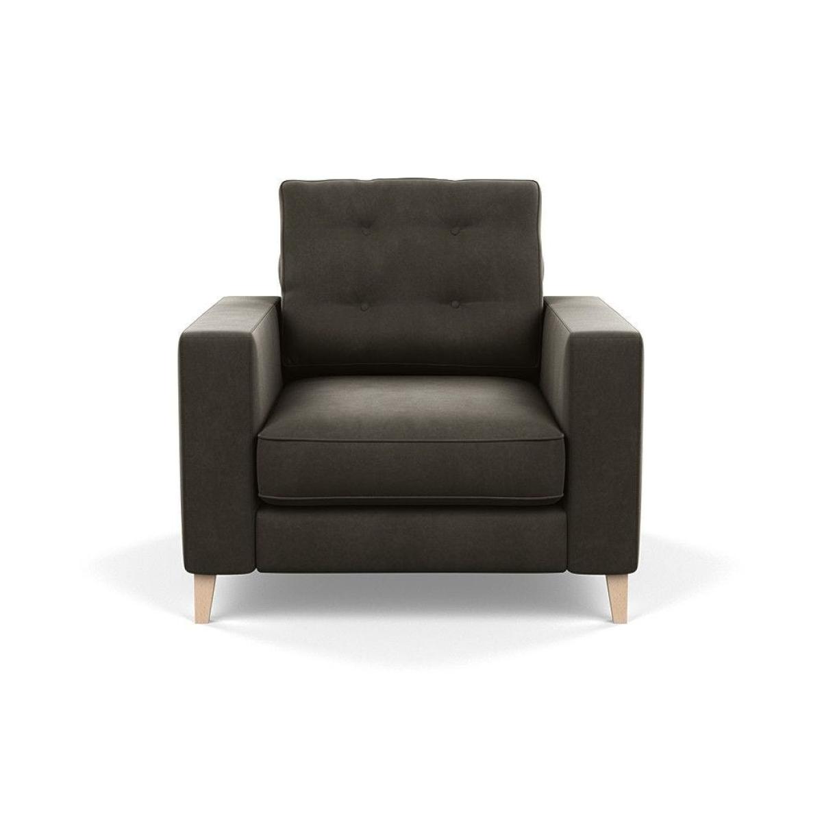 Heal's Richmond Corner Chaise Sofa Melton Wool Shale Walnut - Heal's UK Furniture – image 117