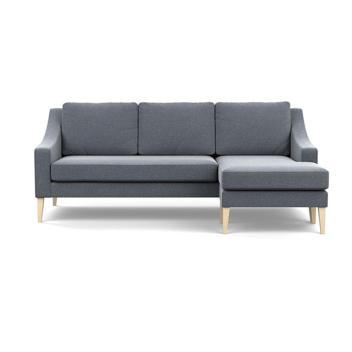 Heal's Richmond Corner Chaise Sofa Melton Wool Shale Walnut - Heal's UK Furniture – image 17