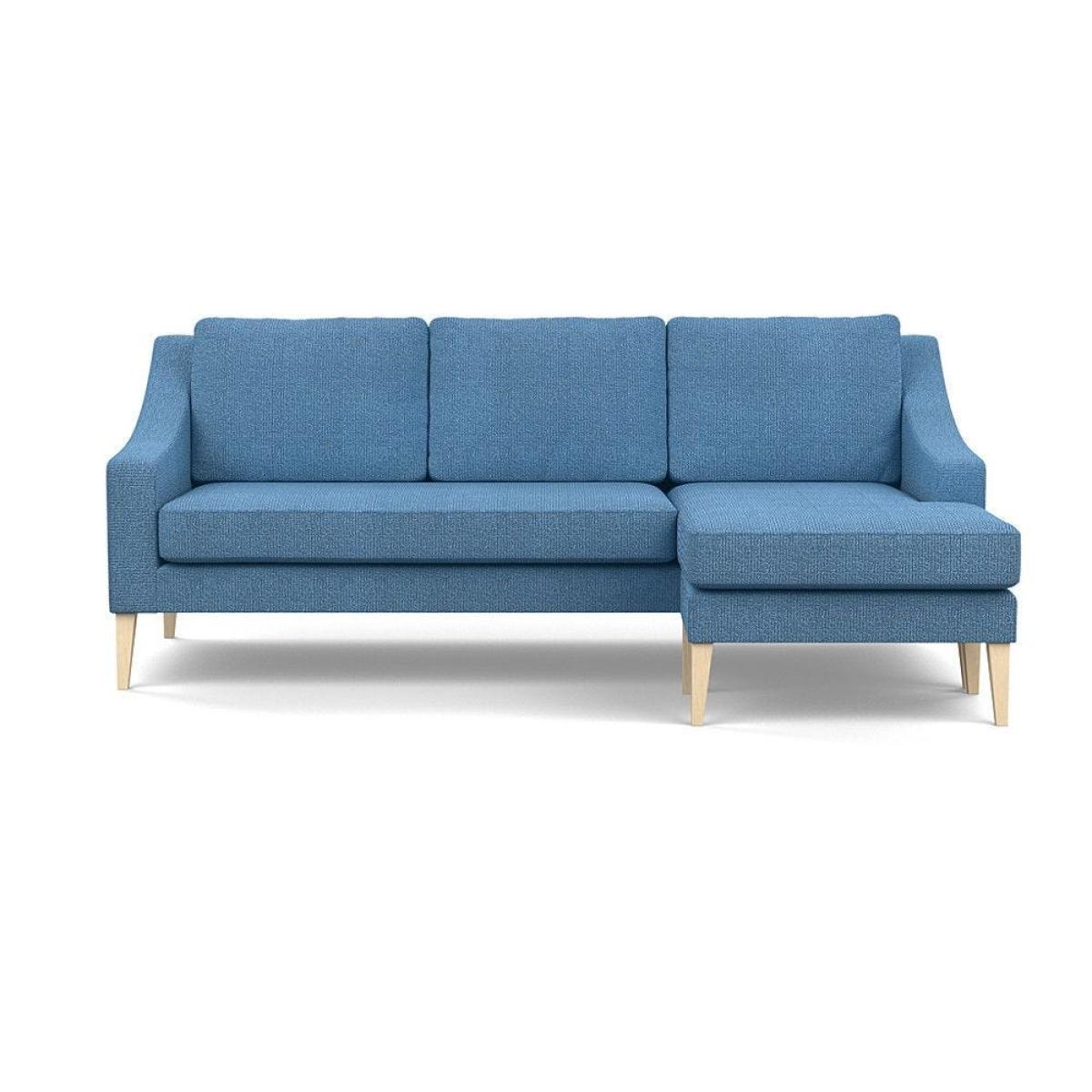 Heal's Richmond Corner Chaise Sofa Melton Wool Shale Walnut - Heal's UK Furniture – image 18