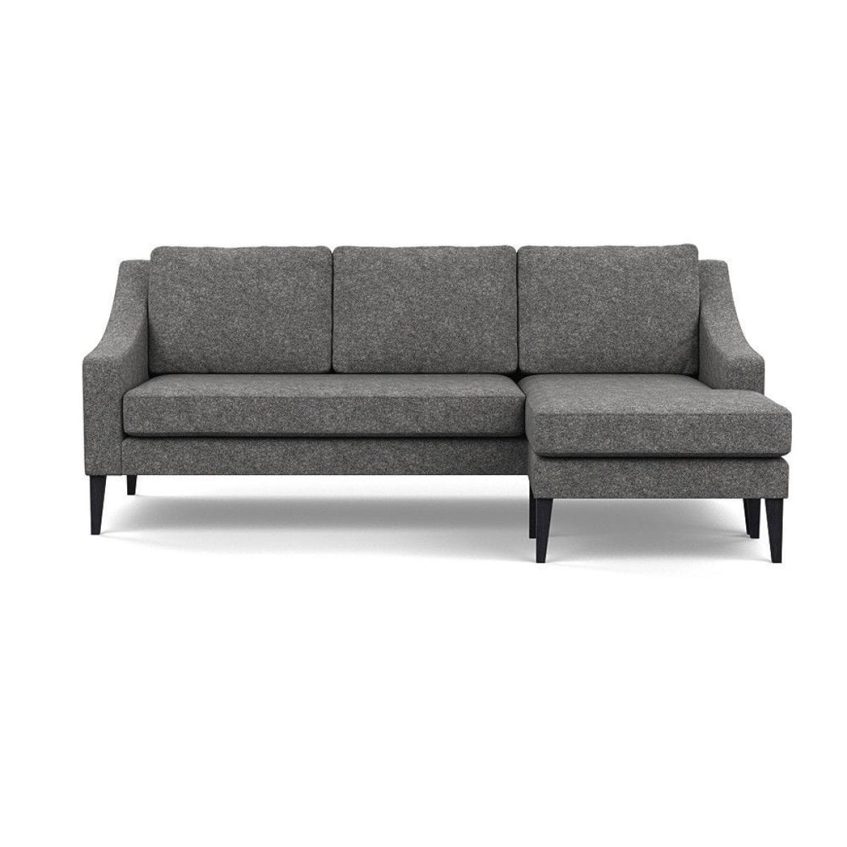 Heal's Richmond Corner Chaise Sofa Melton Wool Shale Walnut - Heal's UK Furniture – image 19