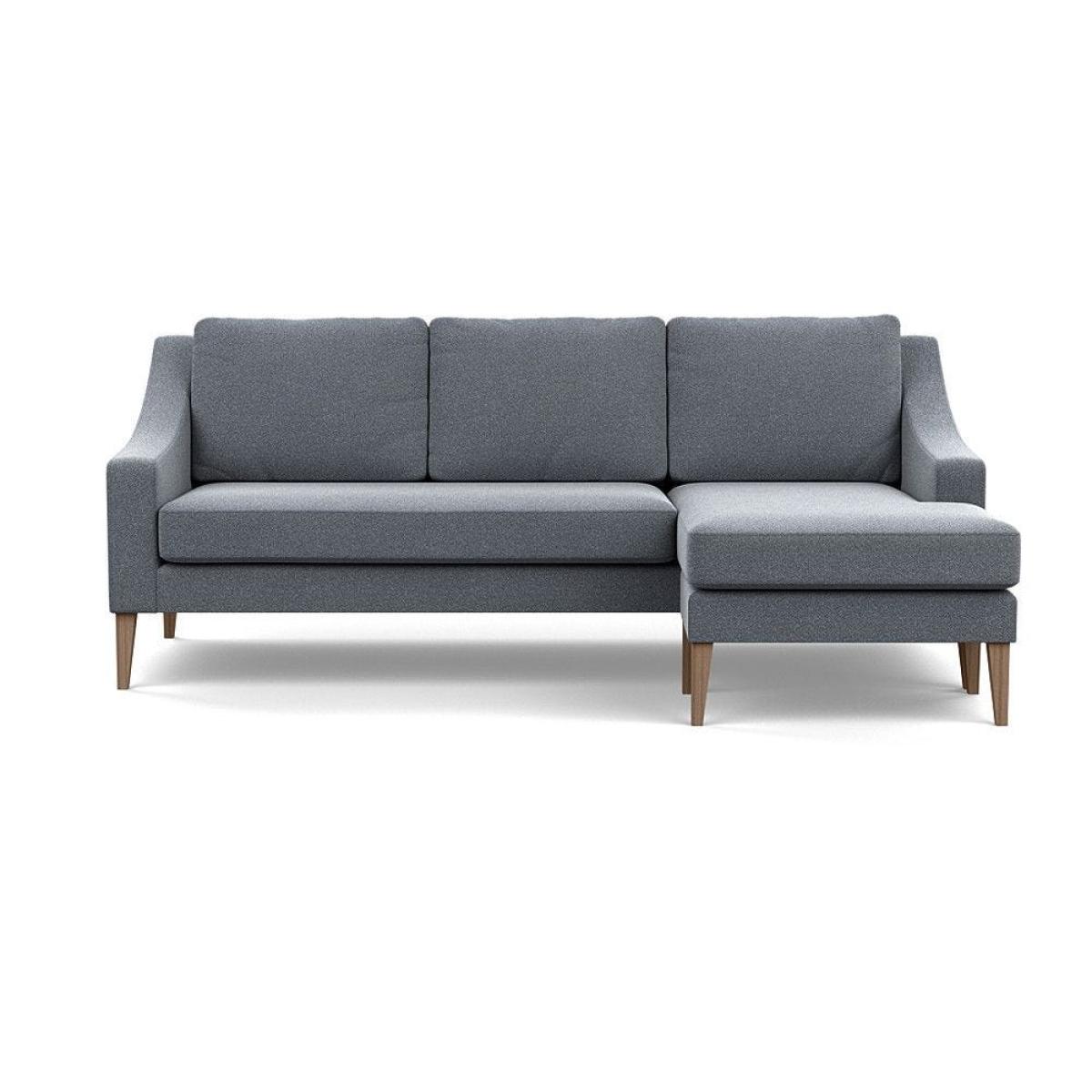 Heal's Richmond Corner Chaise Sofa Melton Wool Shale Walnut - Heal's UK Furniture – image 24
