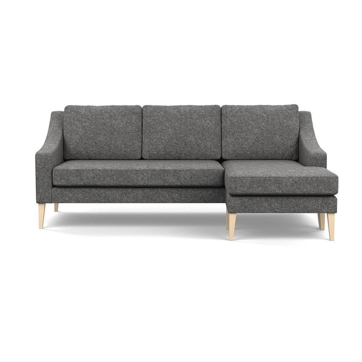 Heal's Richmond Corner Chaise Sofa Melton Wool Shale Walnut - Heal's UK Furniture – image 29