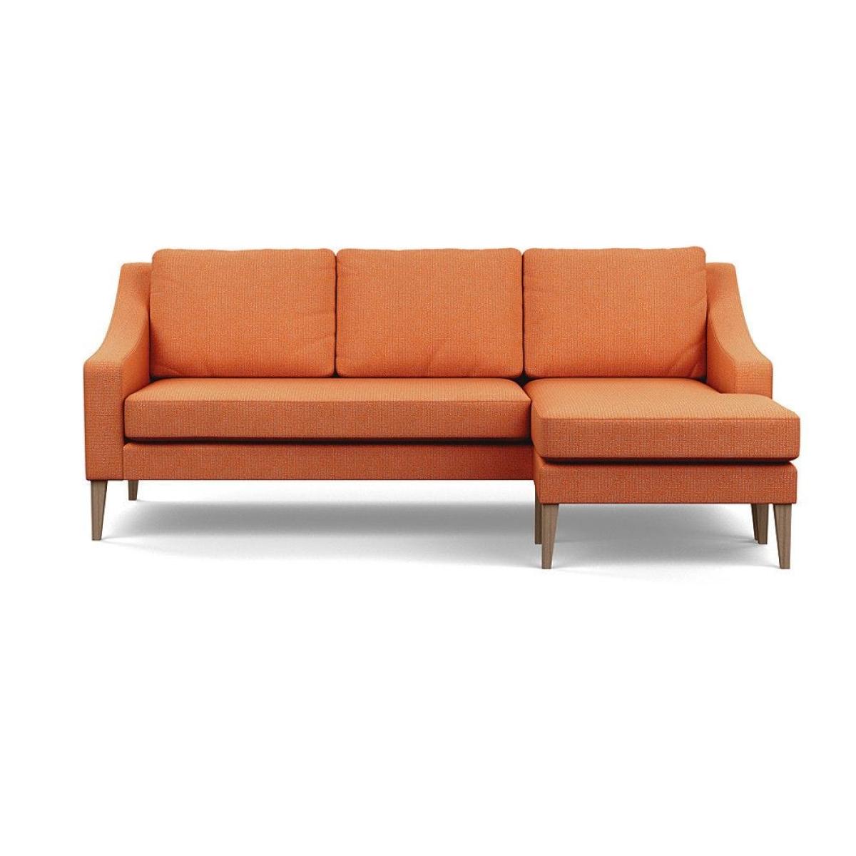 Heal's Richmond Corner Chaise Sofa Melton Wool Shale Walnut - Heal's UK Furniture – image 4
