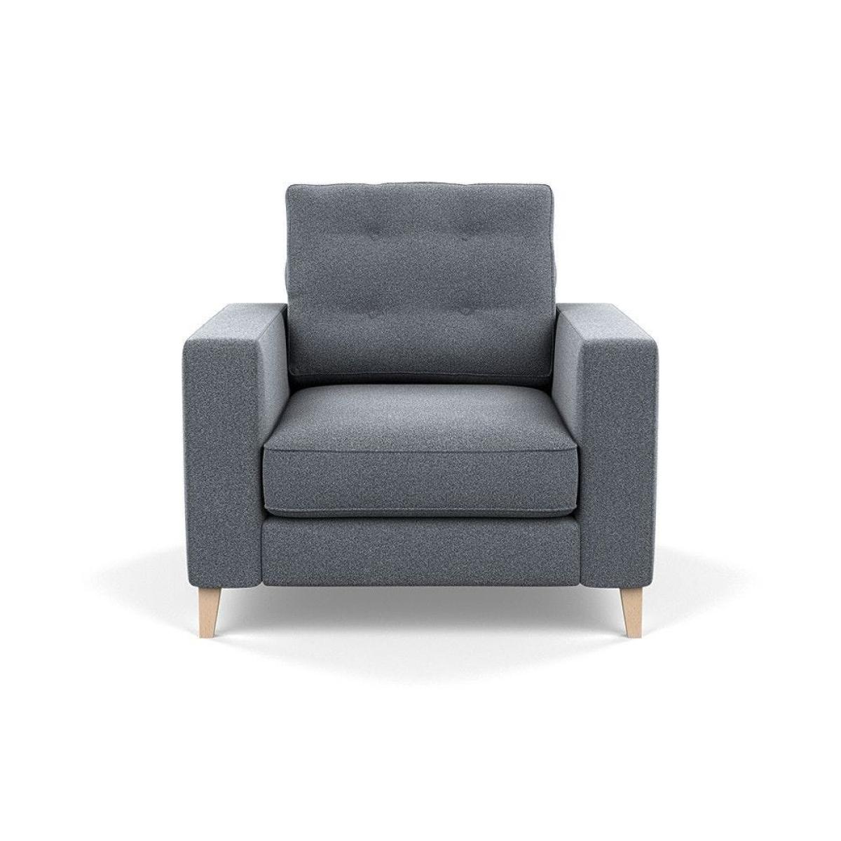 Heal's Richmond Corner Chaise Sofa Melton Wool Shale Walnut - Heal's UK Furniture – image 34