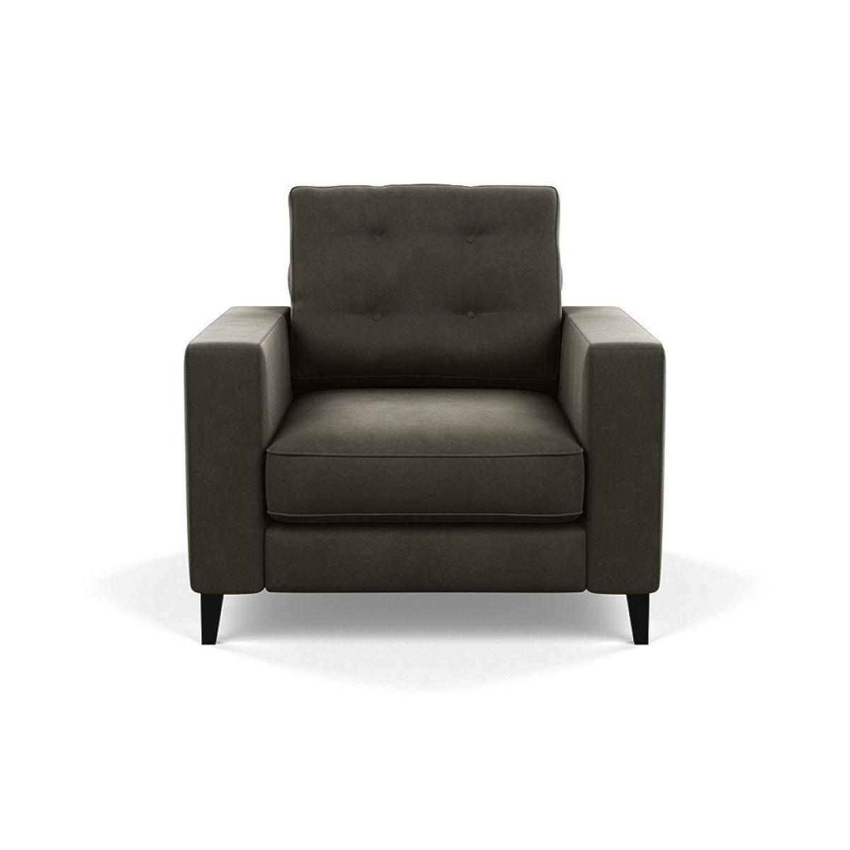 Heal's Richmond Corner Chaise Sofa Melton Wool Shale Walnut - Heal's UK Furniture – image 47