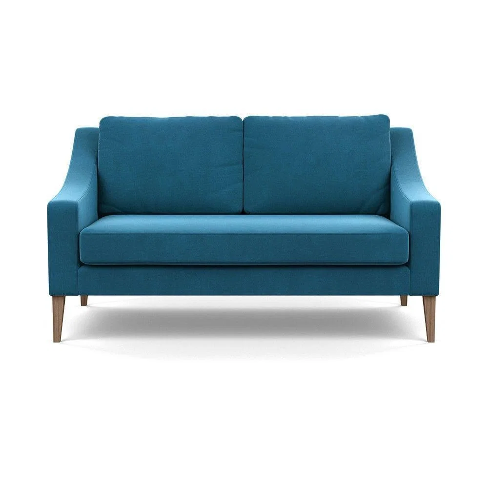 Heal's Mistral Right Hand Facing Corner Sofa Velvet Black Natural Feet - Heal's UK Furniture – image 26