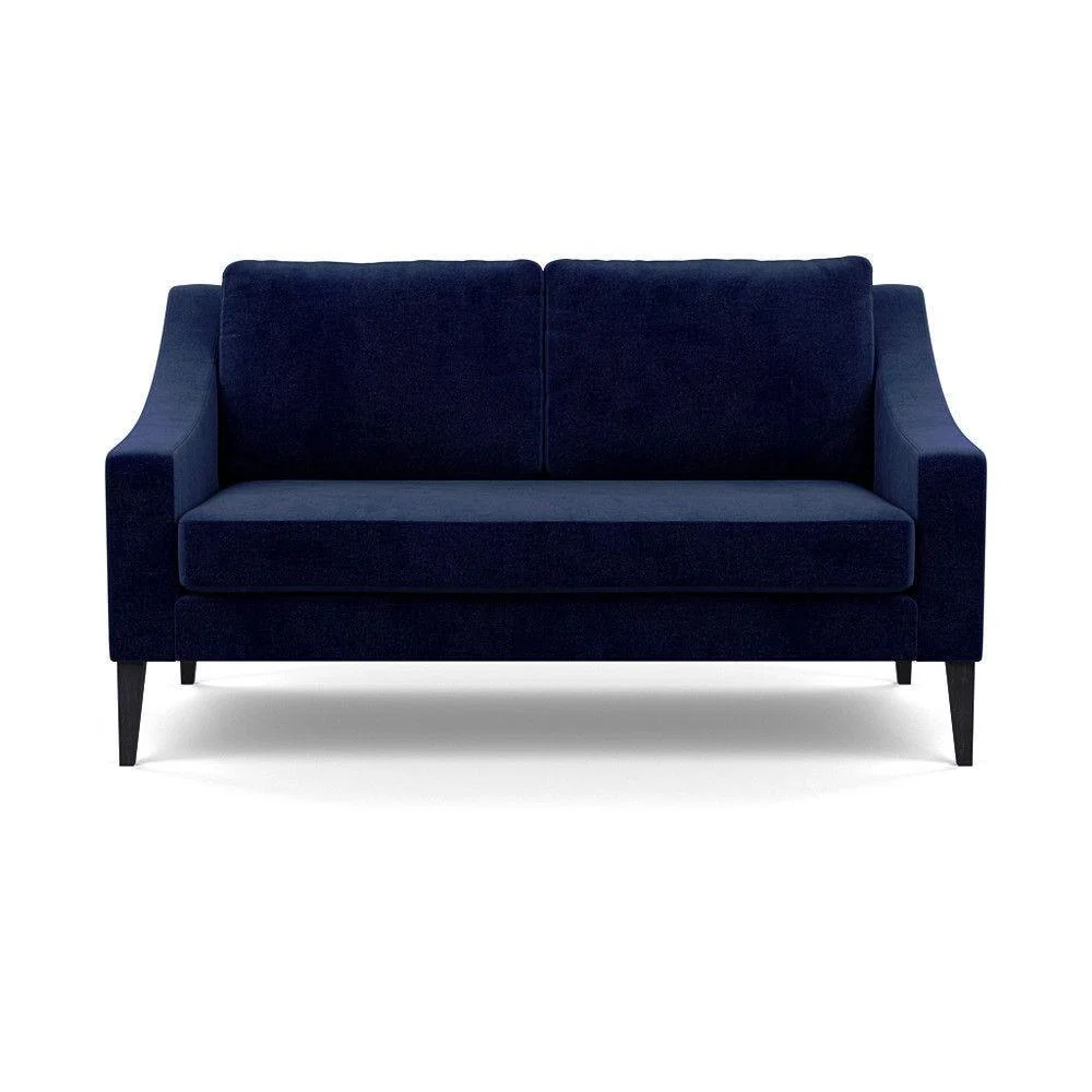 Heal's Mistral Right Hand Facing Corner Sofa Velvet Black Natural Feet - Heal's UK Furniture – image 4