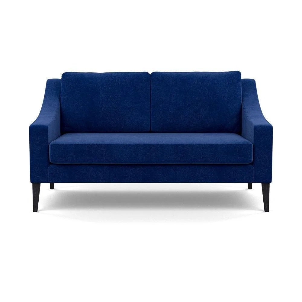 Heal's Mistral Right Hand Facing Corner Sofa Velvet Black Natural Feet - Heal's UK Furniture – image 31