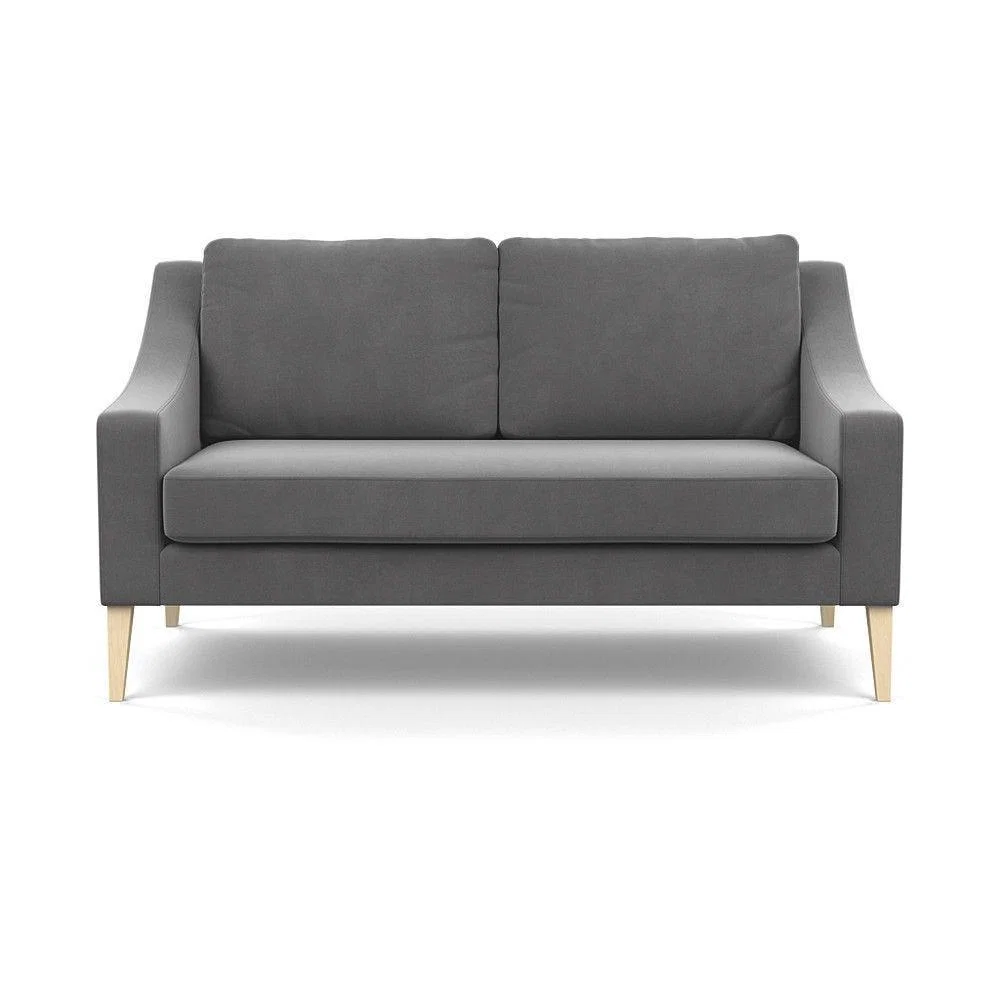 Heal's Mistral Right Hand Facing Corner Sofa Velvet Black Natural Feet - Heal's UK Furniture – image 40