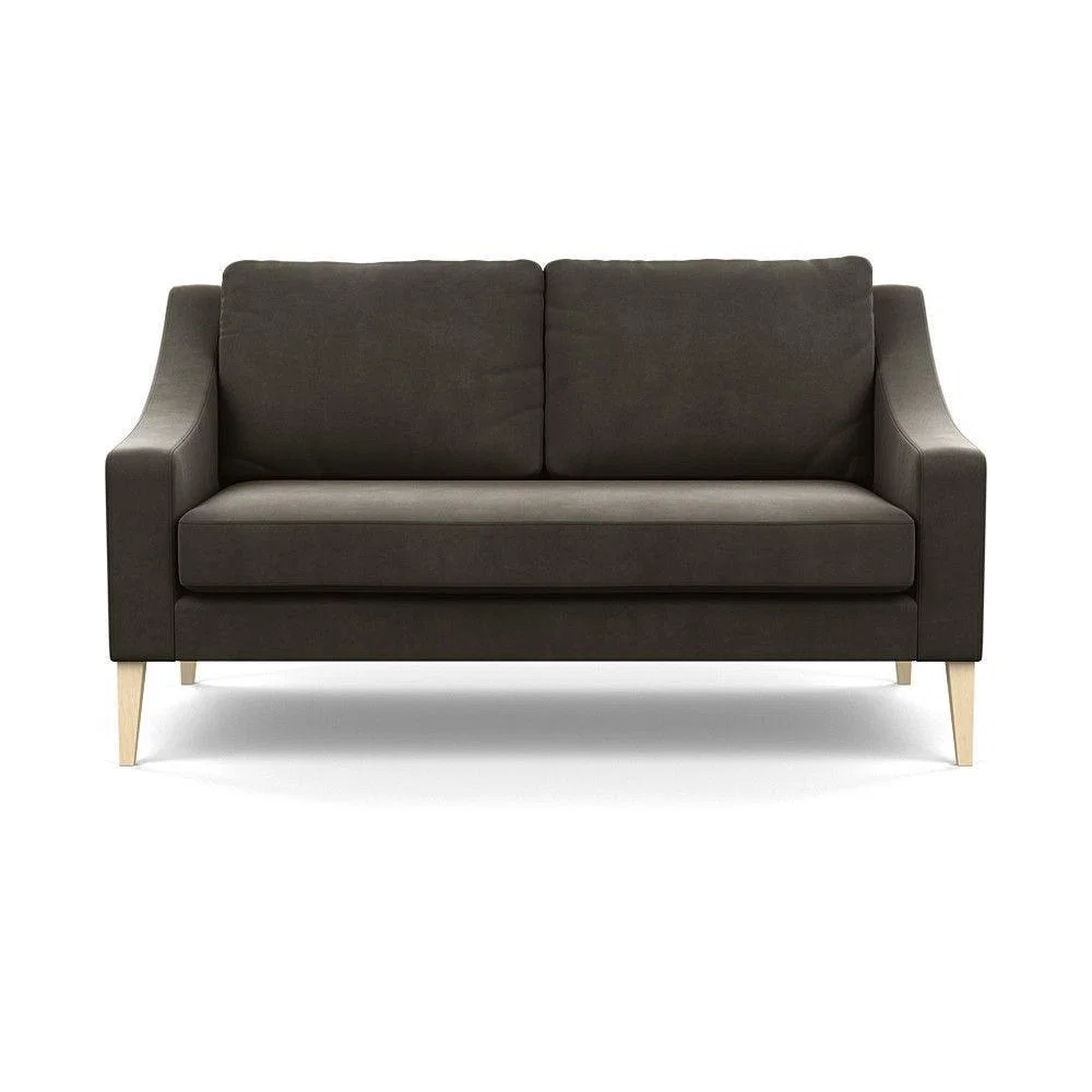 Heal's Mistral Right Hand Facing Corner Sofa Velvet Black Natural Feet - Heal's UK Furniture – image 73