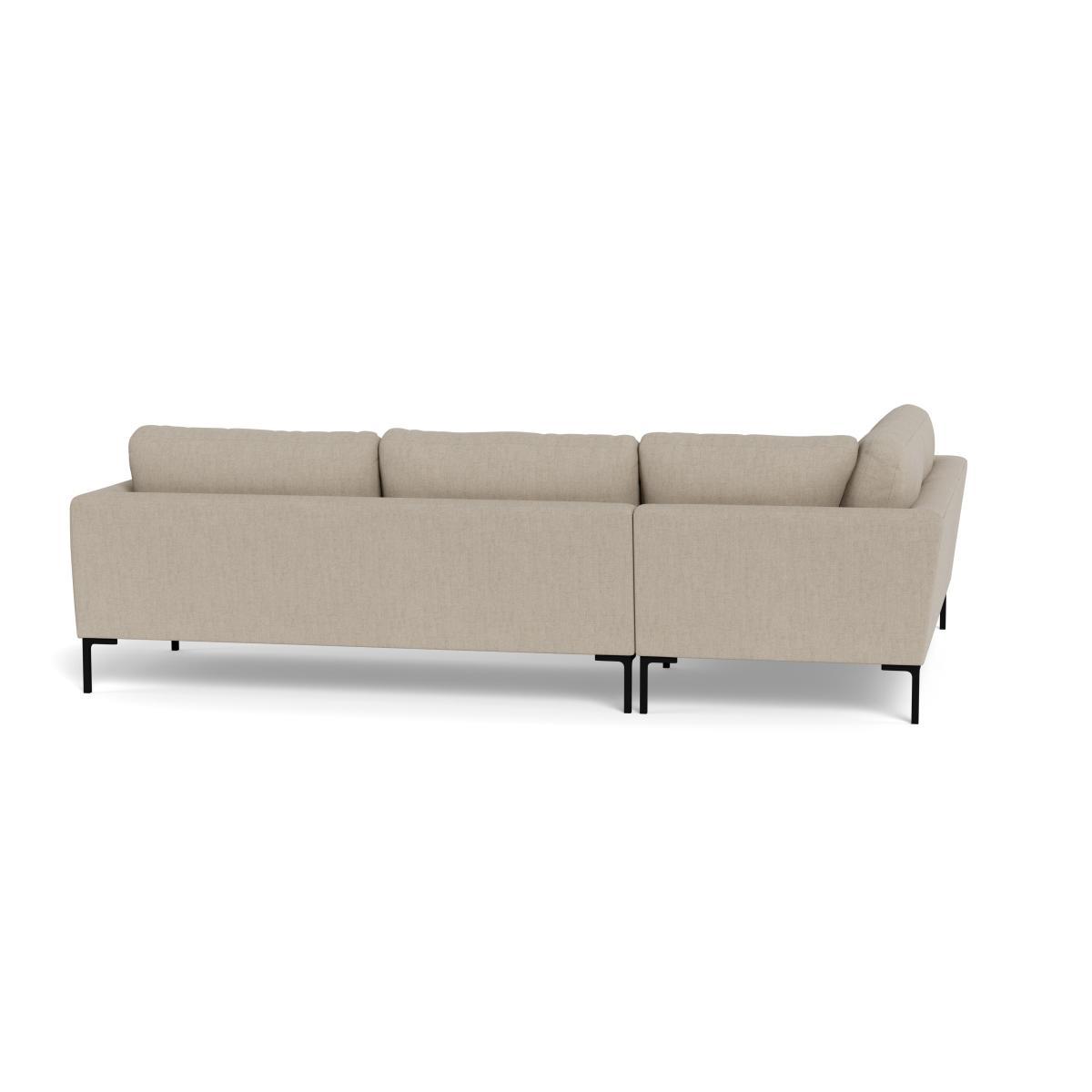 Heal's Eton Left Hand Facing Corner Sofa Broad Weave Putty Brass Feet - Heal's UK Furniture – image 5