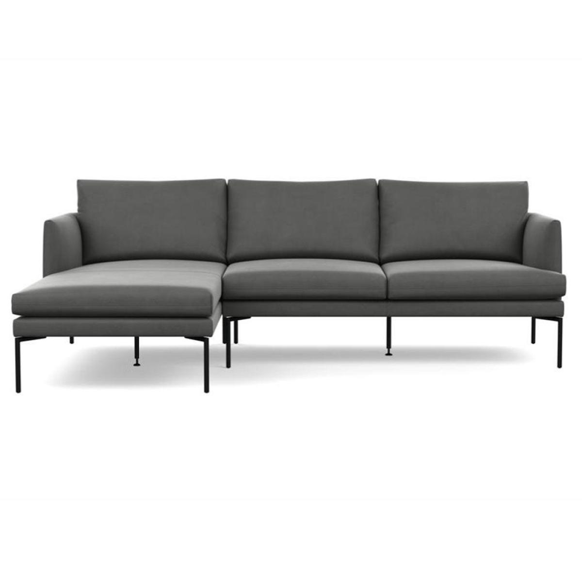Heal's Matera Left Hand Facing Chaise Sofa Loop Boucle Sky Black Feet – image 2