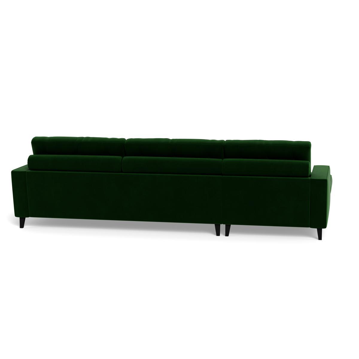 Heal's Mistral Left Hand Facing Corner Sofa Smart Velvet Forest Natural Feet - Heal's UK Furniture – image 5