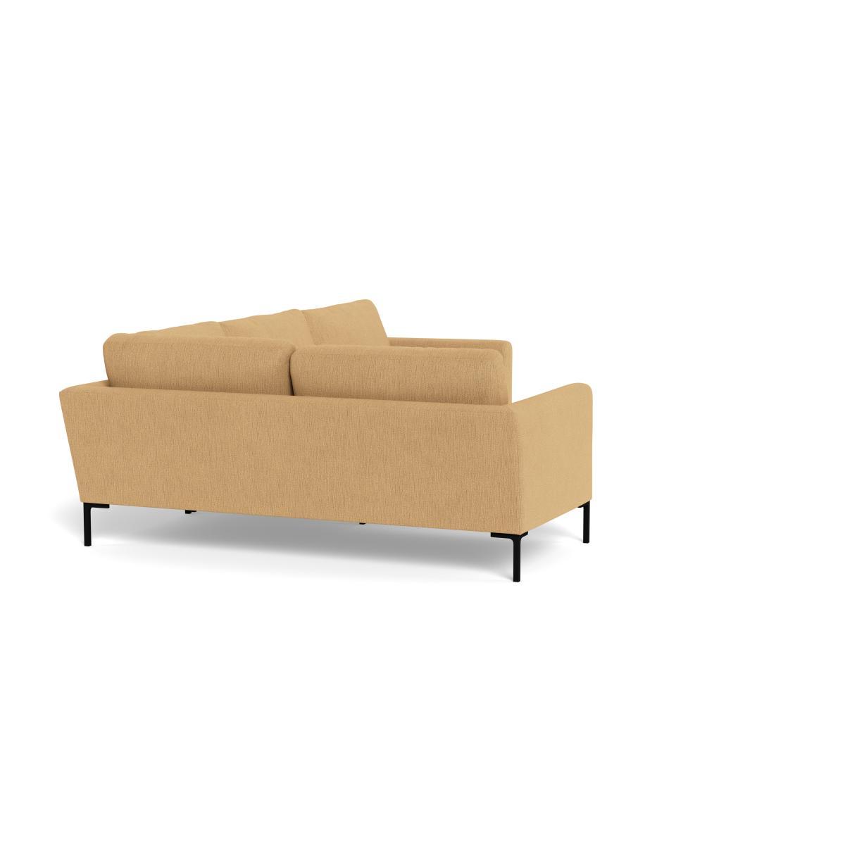 Heal's Eton Left Hand Facing Corner Sofa Smart Linen Mix Sand Black Feet - Heal's UK Furniture – image 2
