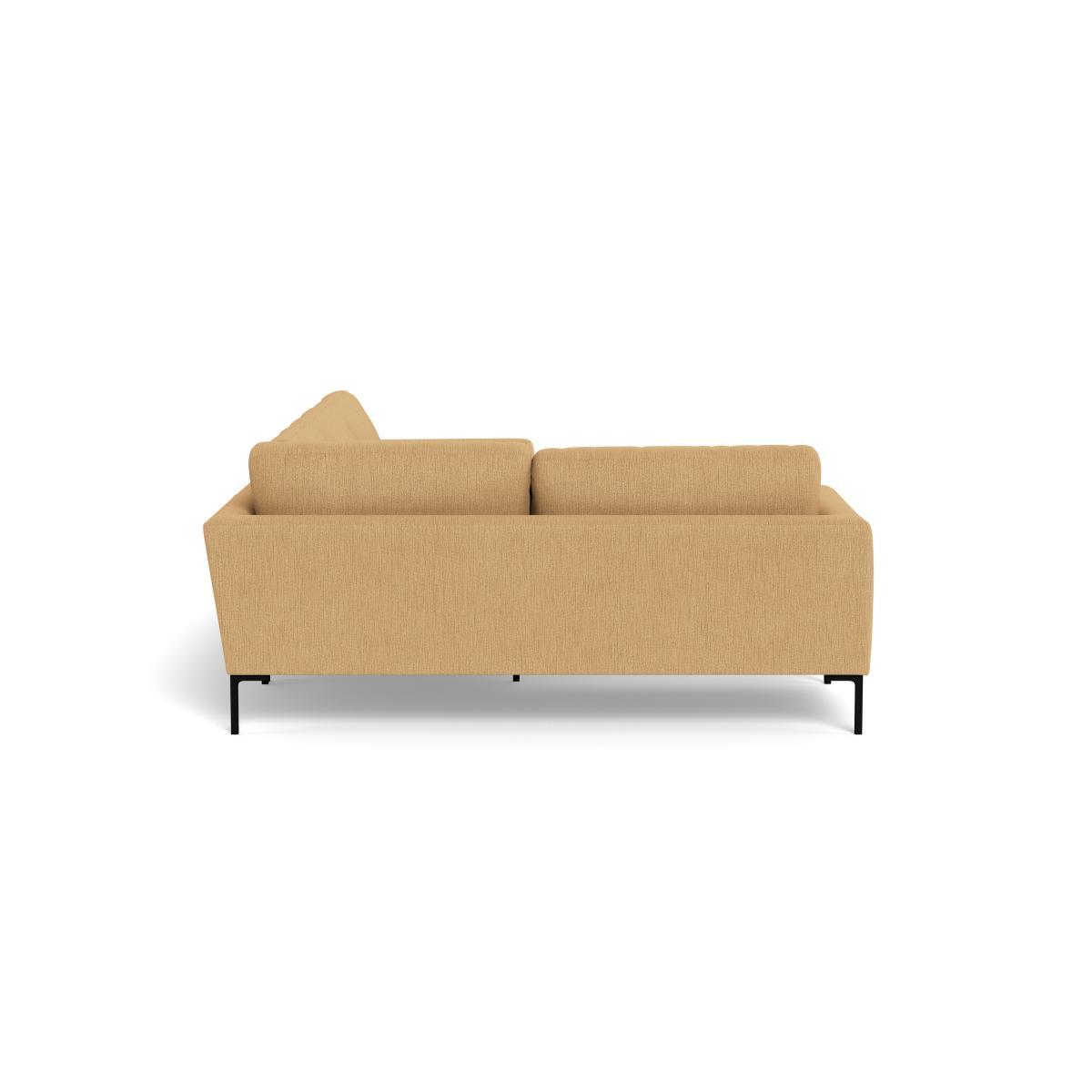 Heal's Eton Left Hand Facing Corner Sofa Smart Linen Mix Sand Black Feet - Heal's UK Furniture – image 3