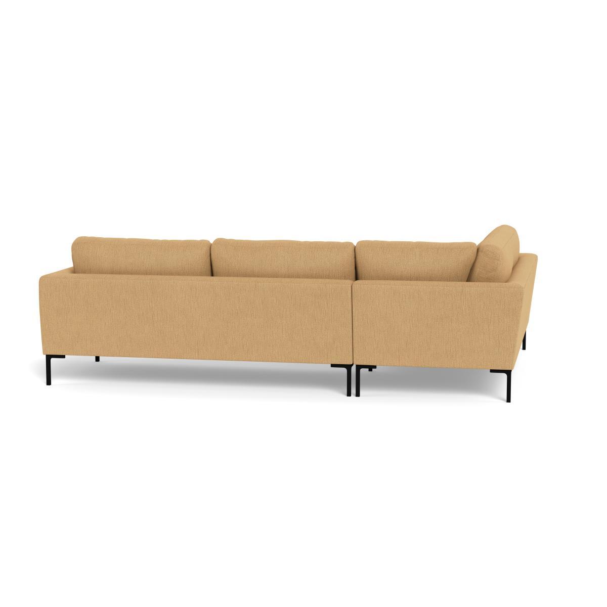 Heal's Eton Left Hand Facing Corner Sofa Smart Linen Mix Sand Black Feet - Heal's UK Furniture – image 5