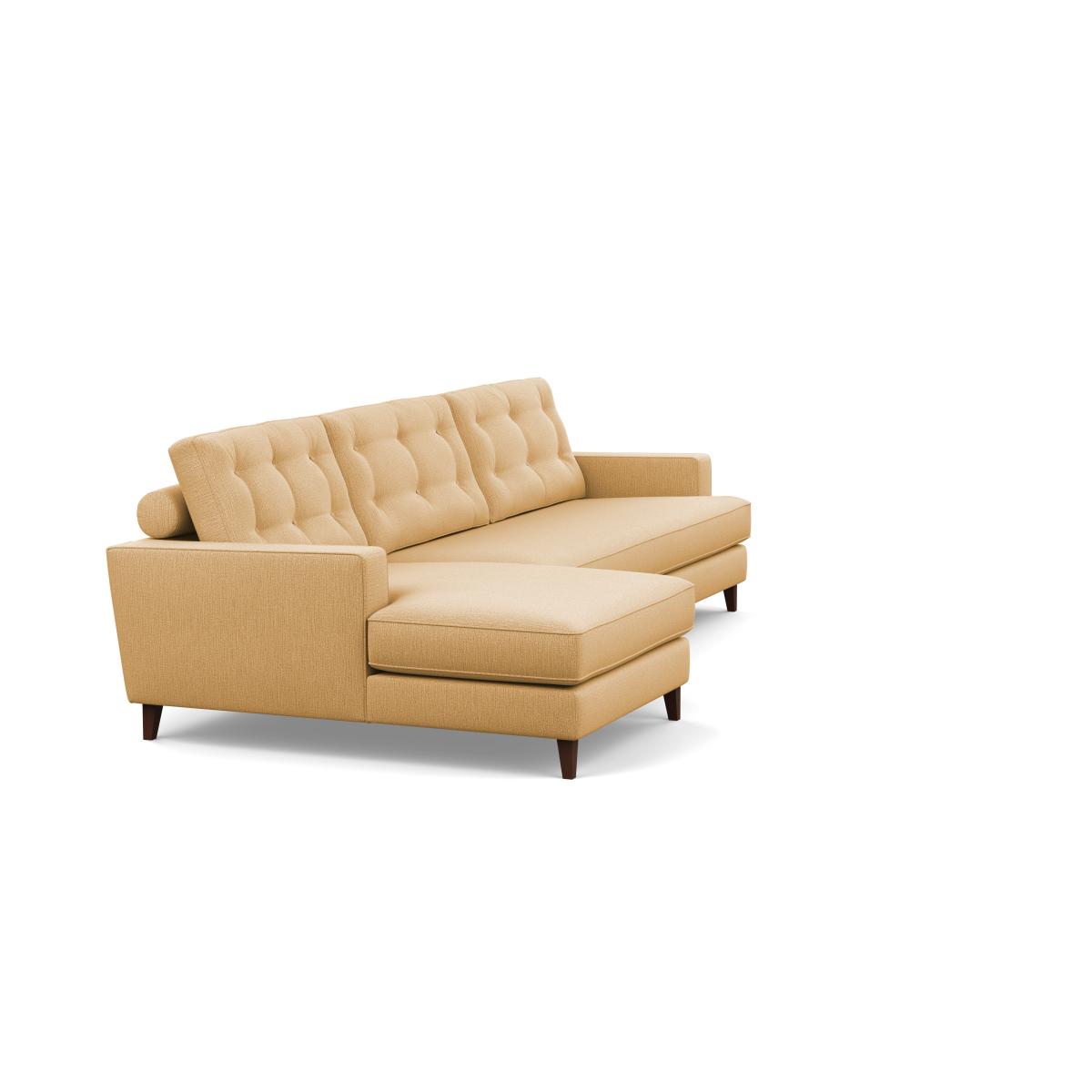 Heal's Mistral Left Hand Facing Corner Sofa Smart Linen Mix Sand Black Feet - Heal's UK Furniture – image 3