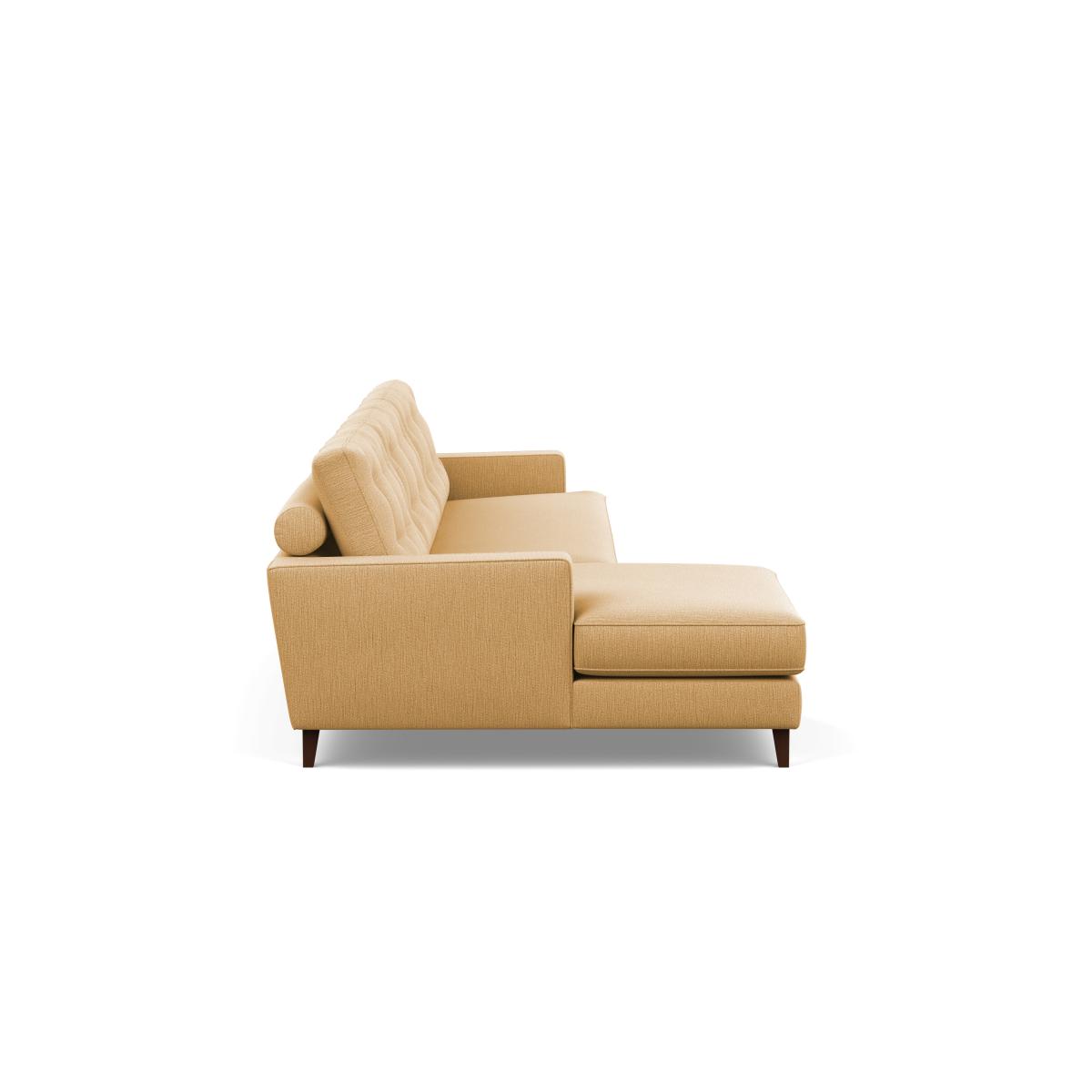 Heal's Mistral Left Hand Facing Corner Sofa Smart Linen Mix Sand Black Feet - Heal's UK Furniture – image 4