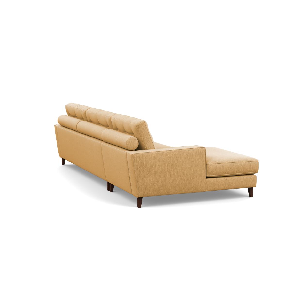 Heal's Mistral Left Hand Facing Corner Sofa Smart Linen Mix Sand Black Feet - Heal's UK Furniture – image 5