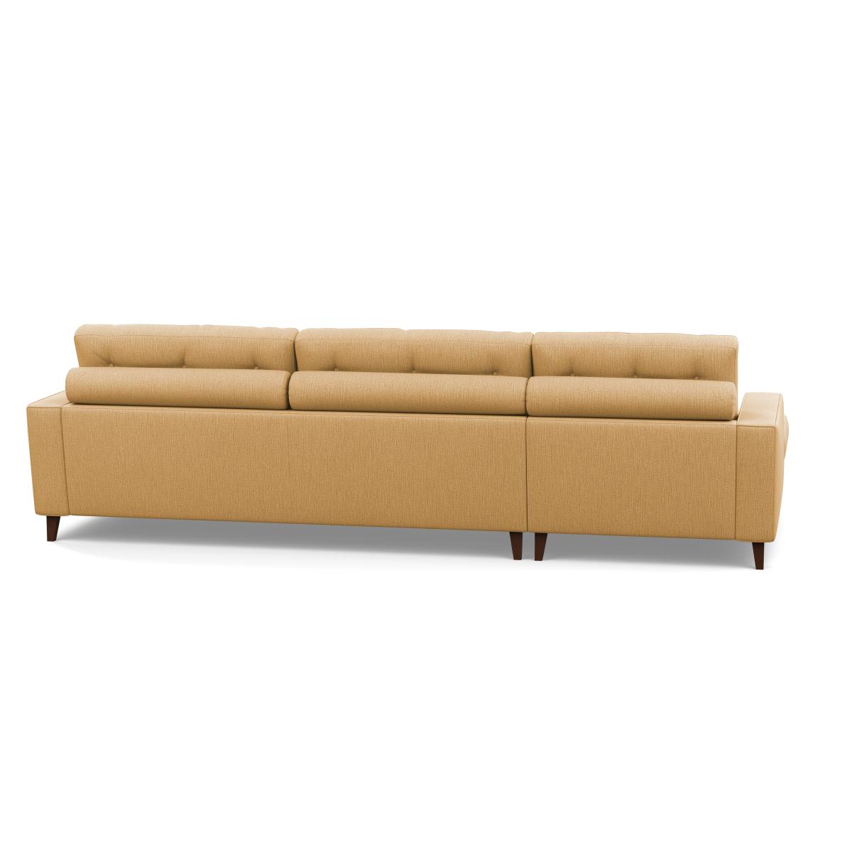 Heal's Mistral Left Hand Facing Corner Sofa Smart Linen Mix Sand Black Feet - Heal's UK Furniture – image 6