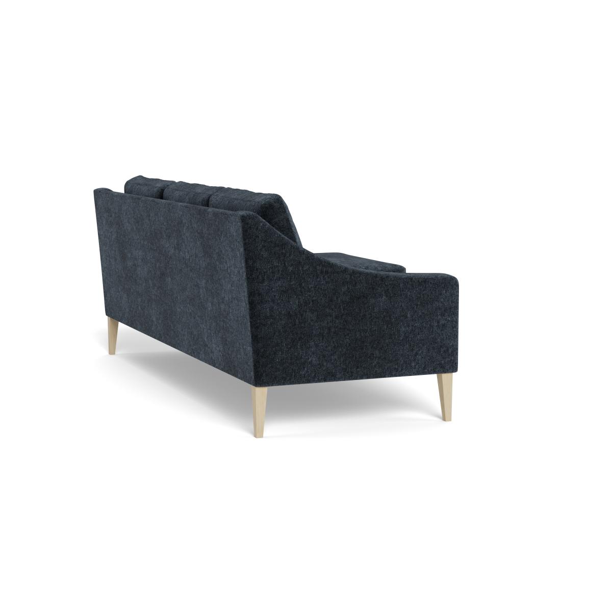 Heal's Richmond Corner Chaise Sofa Boucle Velvet Space Natural Beech Feet – image 4
