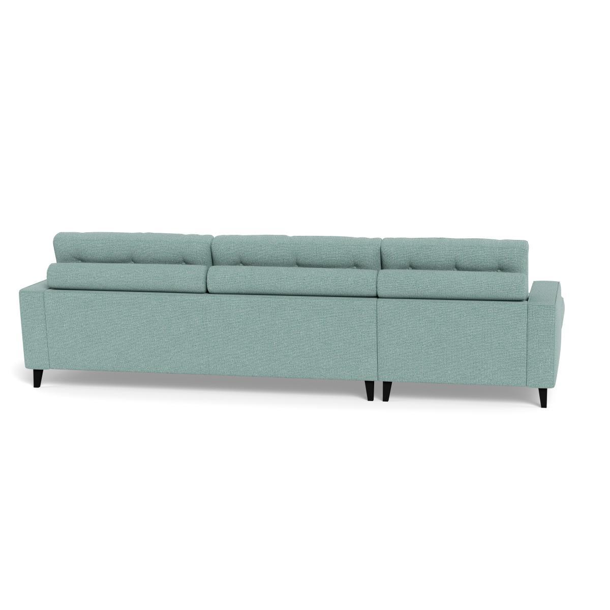 Heal's Mistral Left Hand Facing Corner Sofa Tejo Recycled Teal Natural Feet - Heal's UK Furniture – image 5