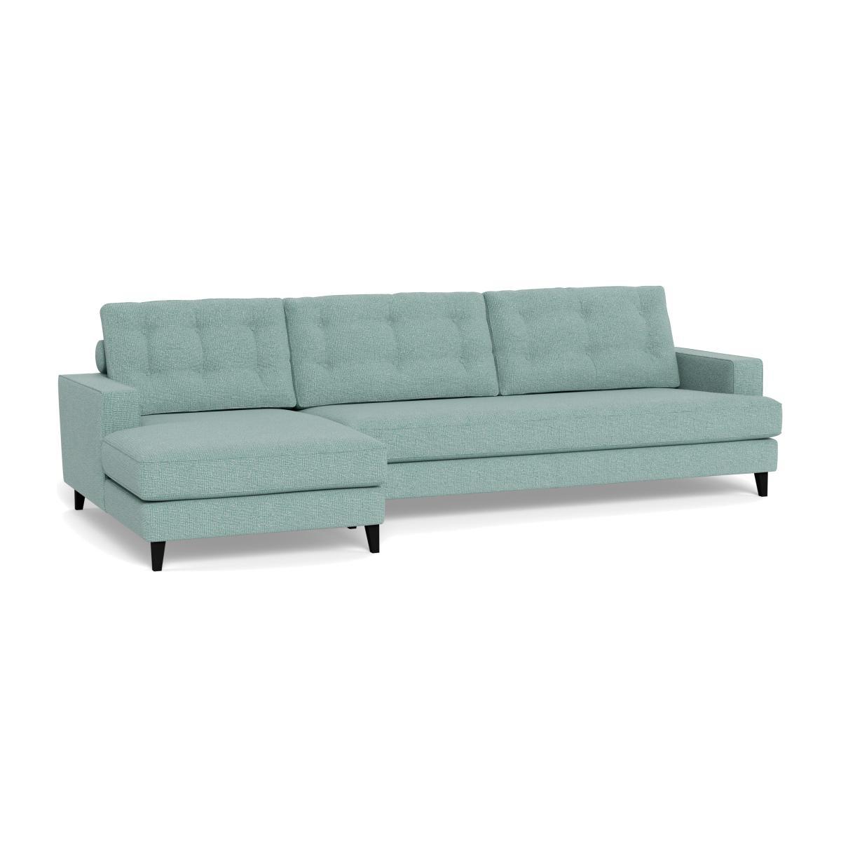 Heal's Mistral Left Hand Facing Corner Sofa Tejo Recycled Teal Natural Feet - Heal's UK Furniture – image 1