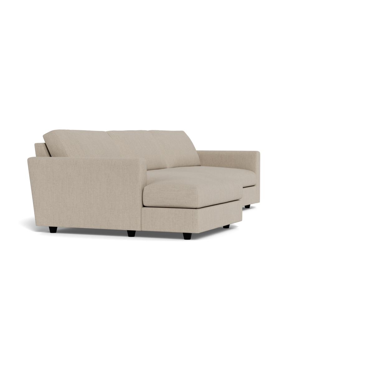 Heal's Nimbus 4 Seater Left Hand Corner Chaise Broad Weave Putty Black Feet – image 2