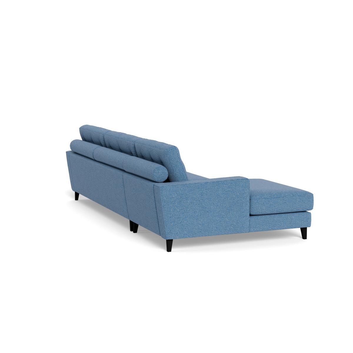 Heal's Mistral Left Hand Facing Corner Sofa Tejo Recycled Cobalt Natural Feet - Heal's UK Furniture – image 4